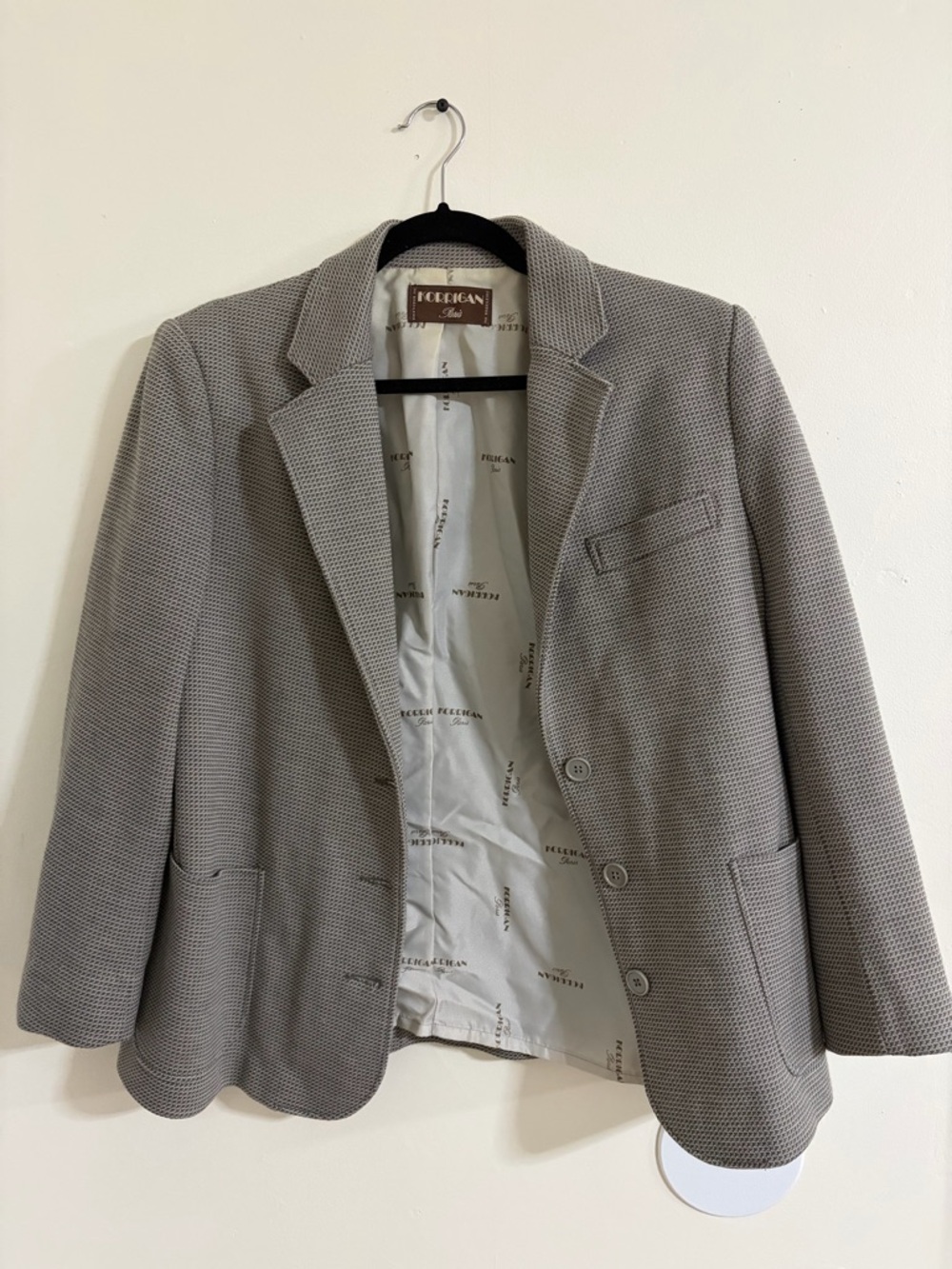 Vintage Women’s Gray Textured Blazer